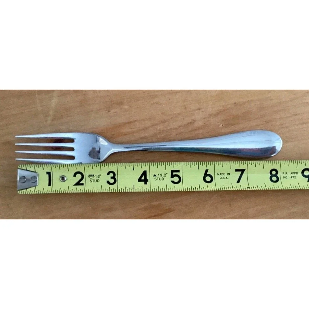 Set 6  Oneida Icarus Glossy Stainless Dinner Forks 8”